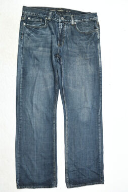 HELIX Boot Cut Jeans Mens 36x34 Blue Relaxed Fit 100% Cotton Denim Y2K